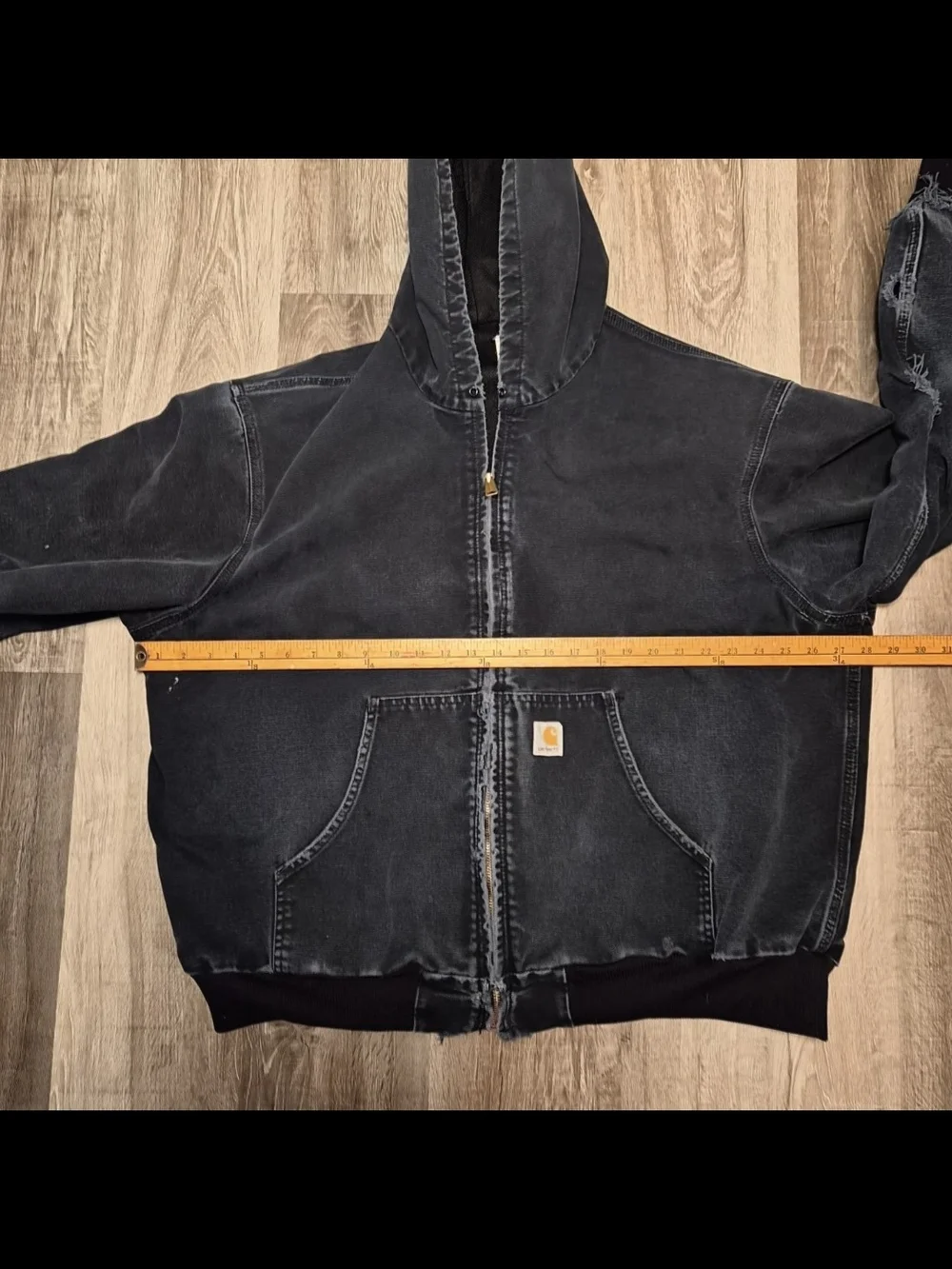Carhartt Vintage Rare 90s Waffle Knit 100% Cotton Lined Distressed Grunge Jacket